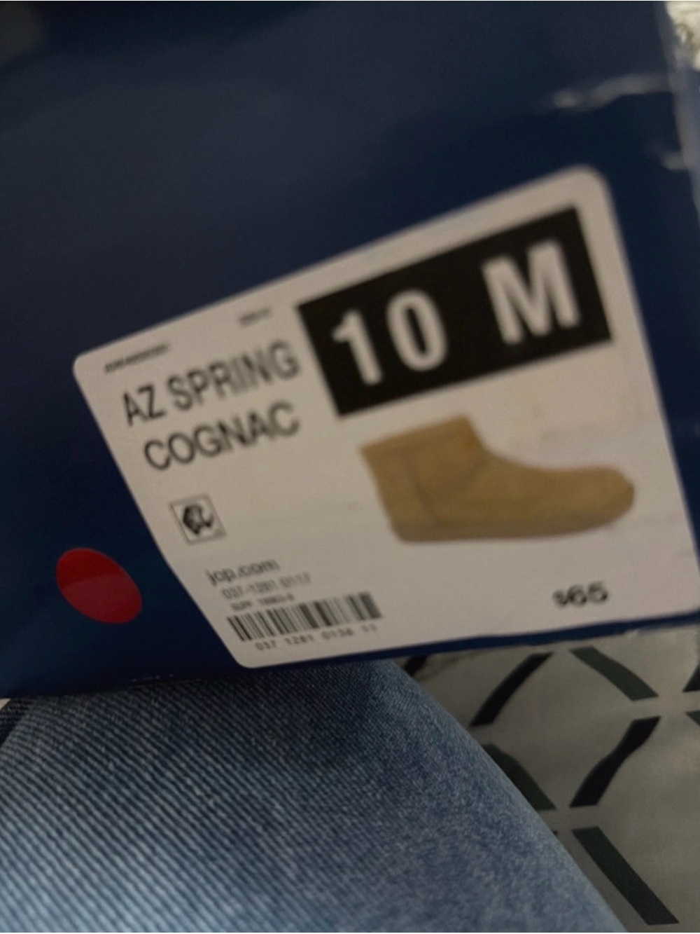 AZ Spring Women's Cognac Ankle Boots - Size 10 M